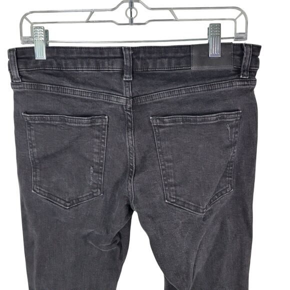 ZARA Womens Size 8 Black Solid Skinny Jeans - Picture 8 of 10